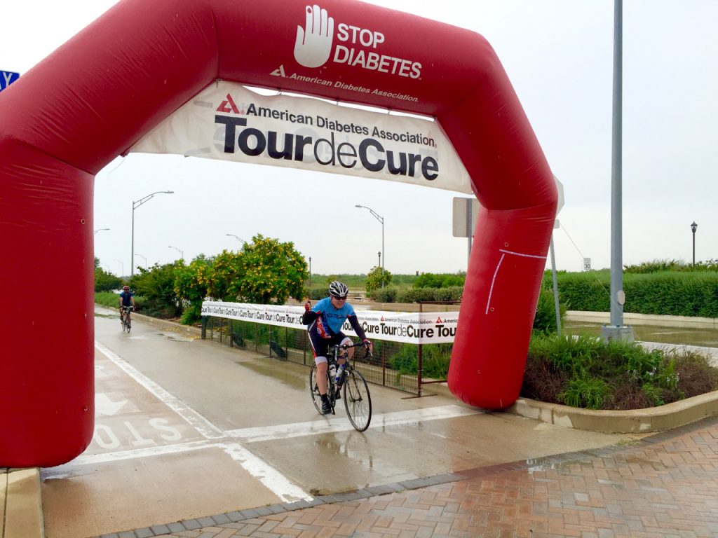 Crossing the finish line
