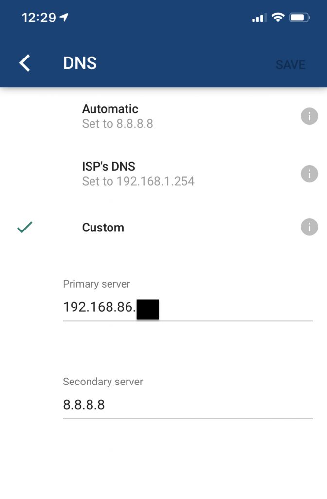 Google Wifi settings